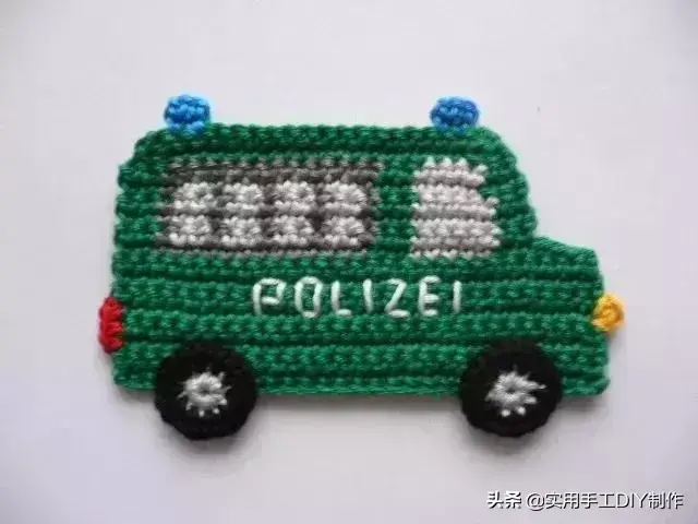 「钩编图解」各种好看的小汽车织片,超级实用,男宝妈妈抱走吧