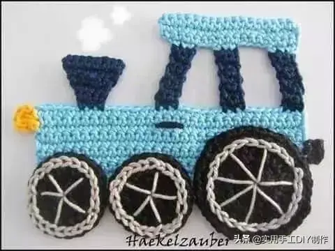 「钩编图解」各种好看的小汽车织片,超级实用,男宝妈妈抱走吧