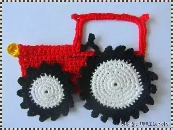 「钩编图解」各种好看的小汽车织片,超级实用,男宝妈妈抱走吧
