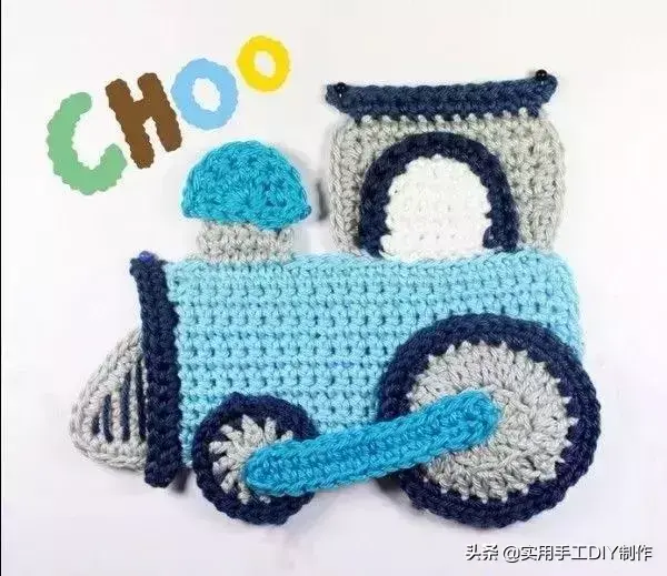 「钩编图解」各种好看的小汽车织片,超级实用,男宝妈妈抱走吧