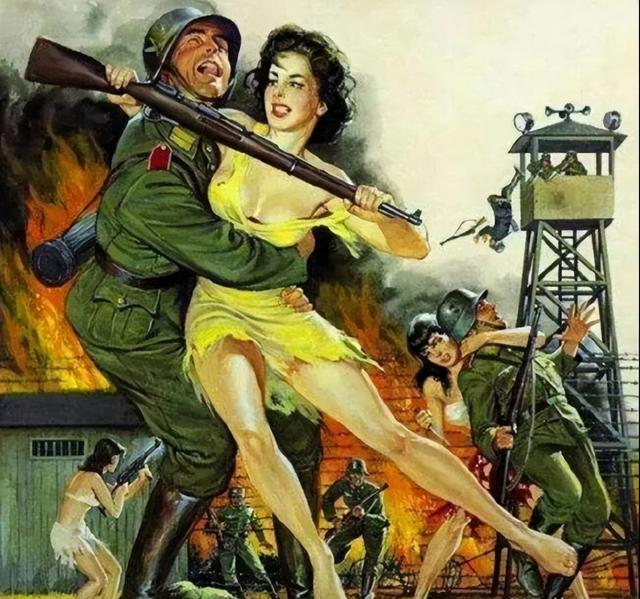 30张罕见的图片:肛门里塞得炸弹,肉欲横流的美军海报