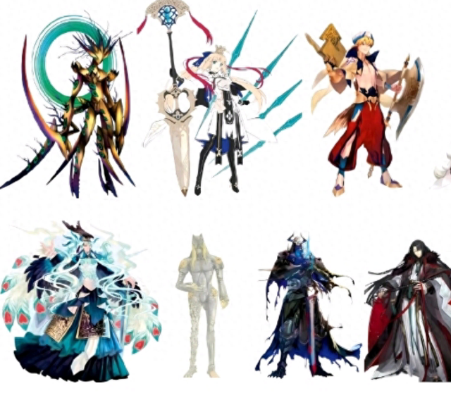fgo:现版本全冠位从者立绘汇总 冠位术阶从者已经人满为患
