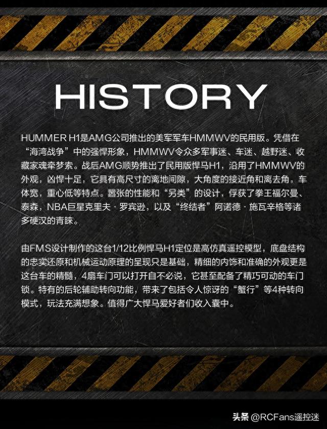 FMS推出悍马H1仿真RC遥控车