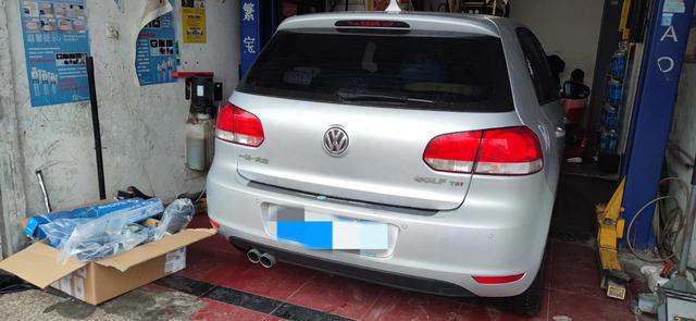 高尔夫6-更换全车4个原厂萨克斯全新避震器减震器