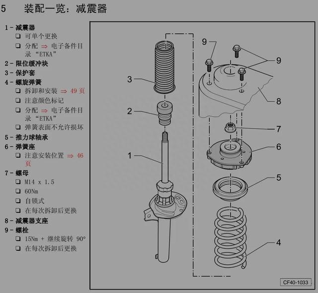 高尔夫6-更换全车4个原厂萨克斯全新避震器减震器