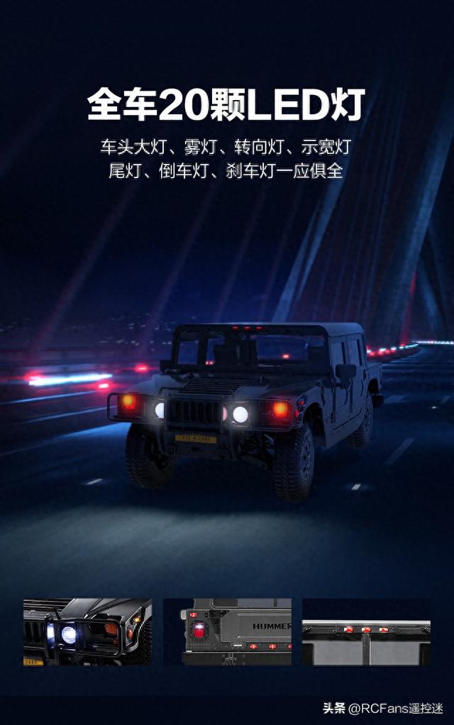 FMS推出悍马H1仿真RC遥控车