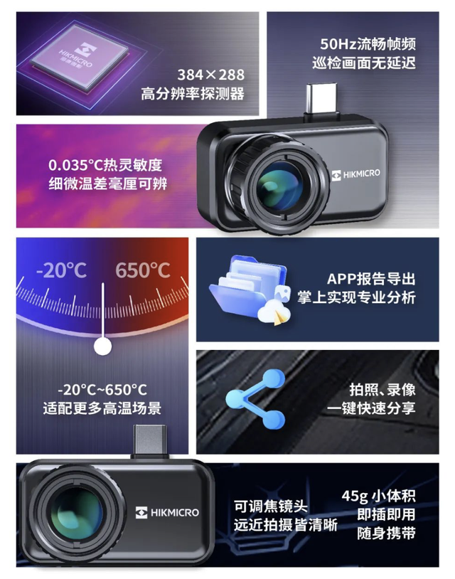 海康微影推出新款手机测温热像仪，支持384 x 288分辨率扫描